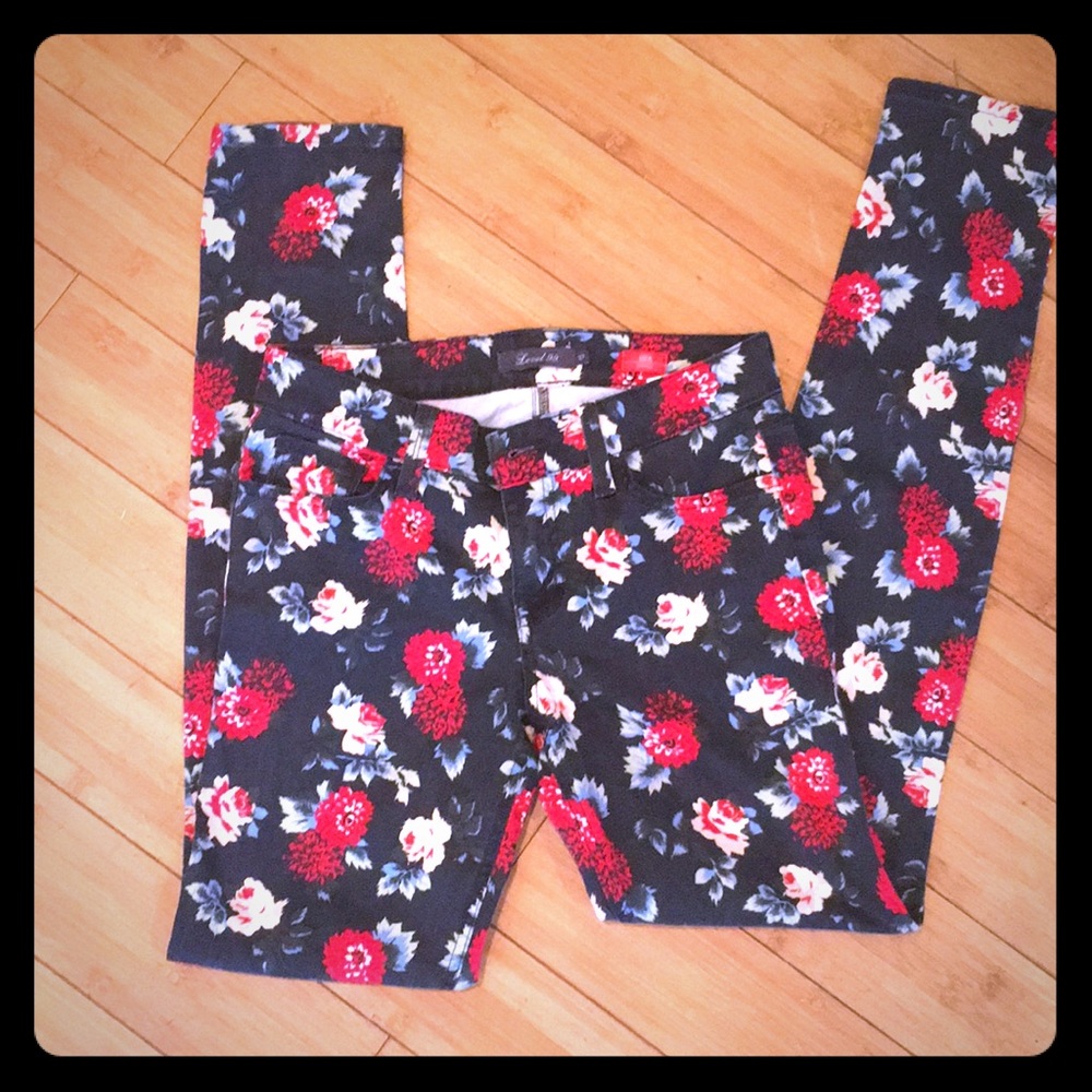 Level 99 floral jeans